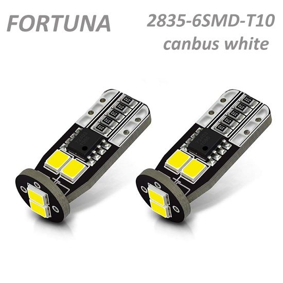 T10 2835SMD 6LEDs Canbus White/Halogen Yellow
