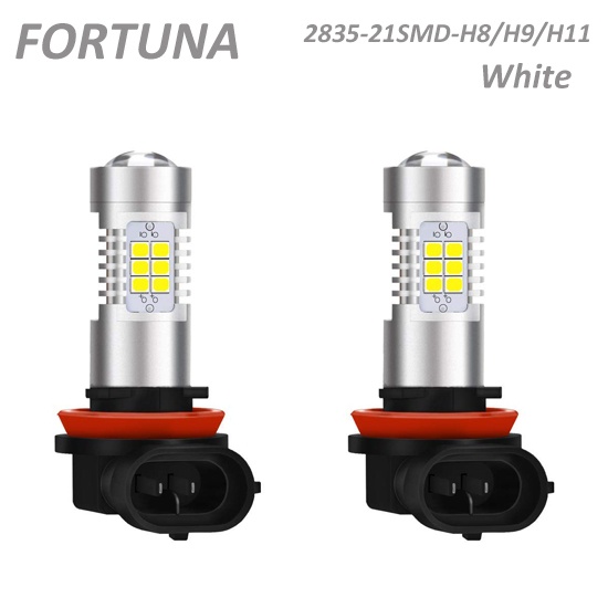 H8 H9 H11 2835SMD 21 LEDs White Halogen Yellow