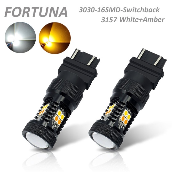 3157 3030SMD 16LEDs Swiitchback White+Amber