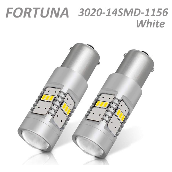 1156 BA15S 3020SMD 14LEDs White/Halogen Yellow/Amber