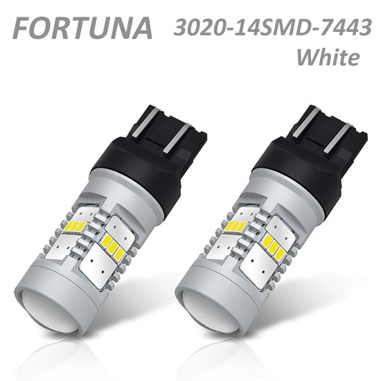 7443 3020SMD 14LEDs White/Halogen Yellow