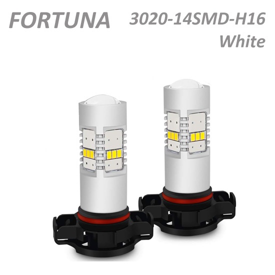 H16 3020SMD 14LEDs White/Halogen Yellow