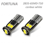 T10 2835SMD 6LEDs Canbus White/Halogen Yellow