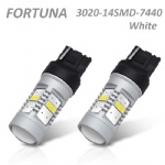 7440 3020SMD 14LEDs White/Halogen Yellow/Amber