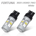 7443 3020SMD 14LEDs White/Halogen Yellow