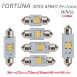 Festoon 3030SMD 4LEDs White Canbus